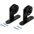 thumbnail image 5 of ZEKOO Sliding Barn Door Hanger Black Steel Rollers (T-Style), 5 of 9