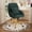 Green, variant on FervorFurn Velvet Rolling Vanity Chair, Adjustable Backrest Desk Chair with Lumbar Pillow for Bedroom Home Office, White
