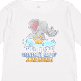 thumbnail image 4 of Inktastic Grandma's Ray Of Sunshine Cute Elephants Rainclouds and Sun Boys or Girls Long Sleeve Toddler T-Shirt, 4 of 5
