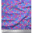 thumbnail image 1 of Soimoi Polyester Crepe Fabric Circle,Dot & Triangle Geometric Fabric Prints by Yard 52 Inch Wide, 1 of 3