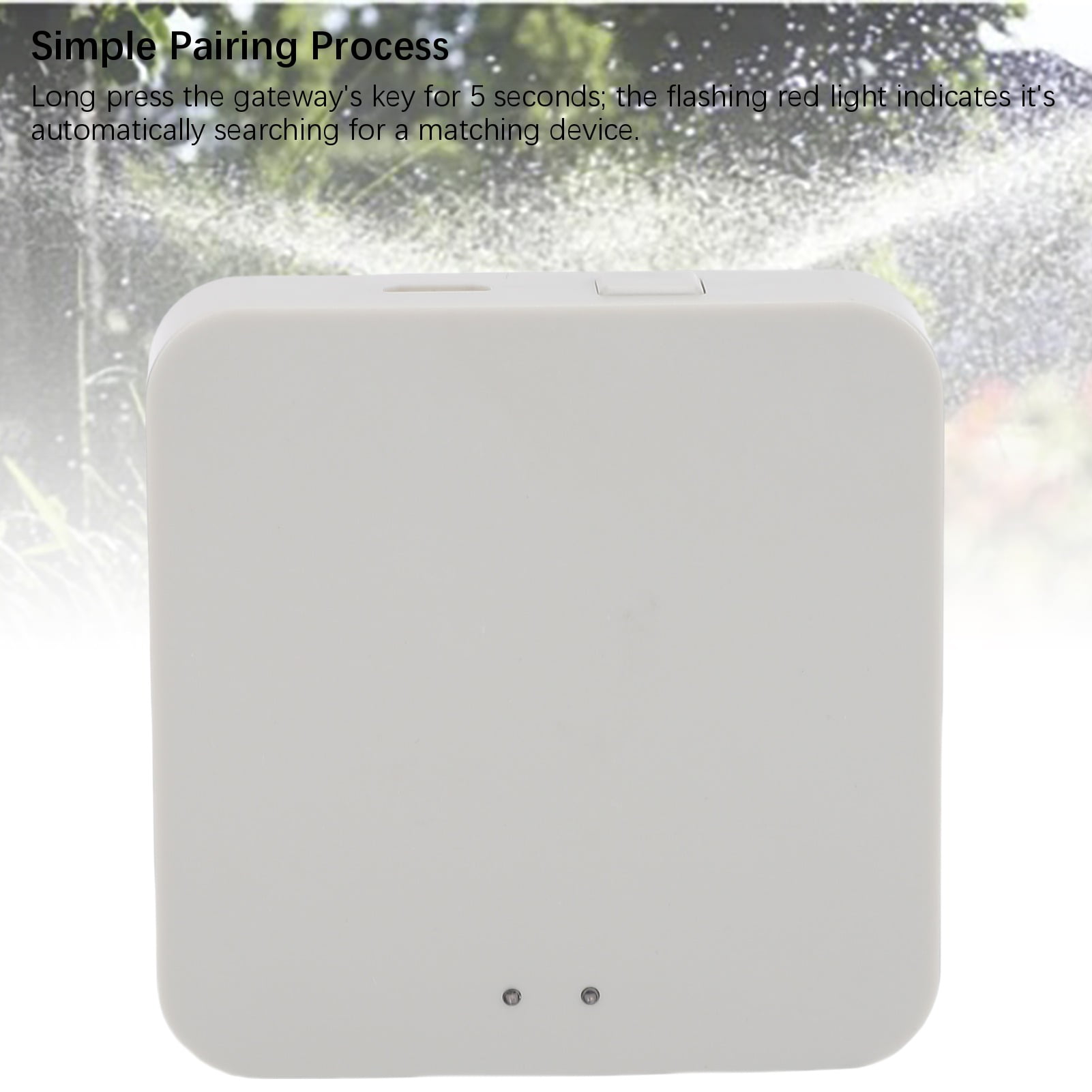 BIMZUC Bluetooth Gateway for Zigbee Sprinkler Timer 2.4G WiFi Smart Home Irrigation Controller Hub for Garden Yard MicroUSB Powered (2.36 inches / 6 cm)