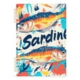 thumbnail image 7 of FORMRS 1-Subject Spiral Notebook 8" x 5" College Ruled 60 Refillable Sheet A5 Hard Cover, 2 Pack, Yellow Sardines Pattern, 7 of 7