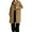 Brown, variant on Women's Winter Coat Solid Color Long-Sleeve Outwear Single Breasted Hooded Coat Casual Wool Jacket Wine M