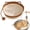 Brown, variant on Handwoven Cat Basket, Cotton Rope Woven Cat Bed with Scratching Pad & Play Ball, Round Sleeping Nest for Cats