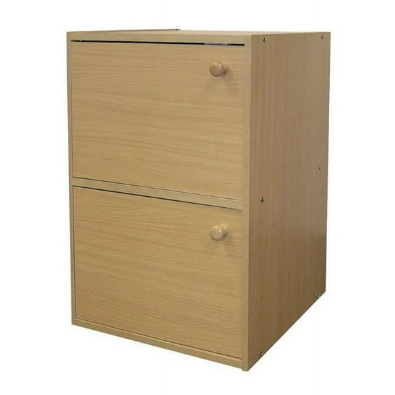 Ore International JW-188 2-Level Bookshelf with Doors