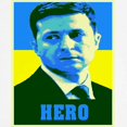 thumbnail image 3 of CafePress - Ukrainian President Zelenskyy Ukraine Flag T Shirt - 100% Cotton Ringed T-Shirt, 3 of 4