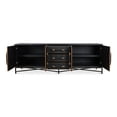 thumbnail image 4 of Moe's Home Collection Mako Sideboard Faux Leather Black, 4 of 10