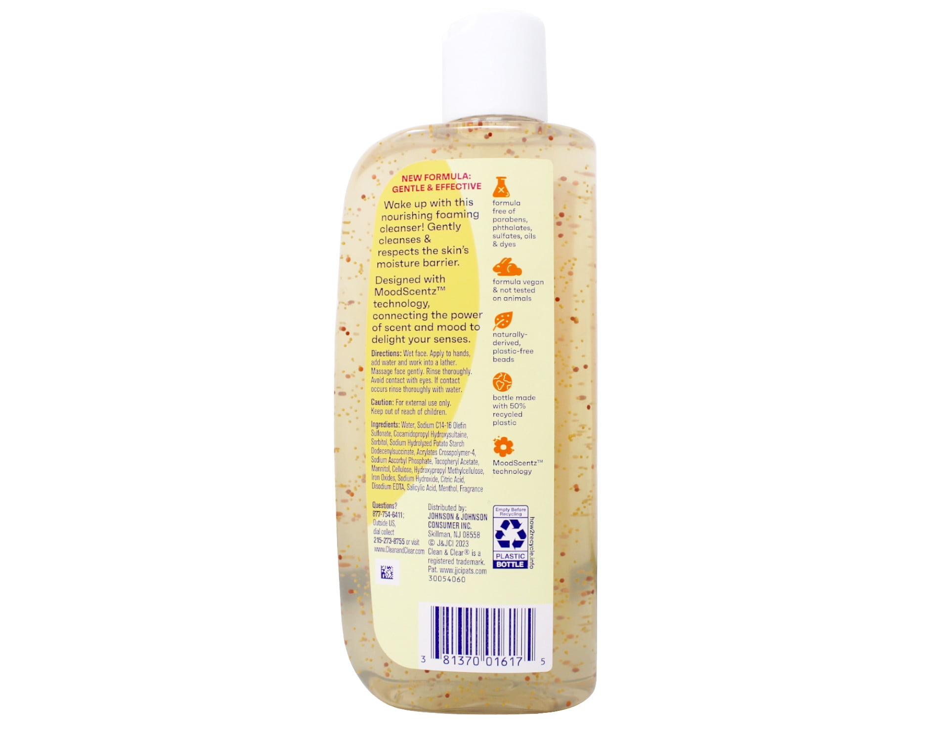 5 Pack - Clean & Clear Morning Burst Oil-Free Gentle Daily Acne Face Wash and Facial Cleanser, 8 fl oz