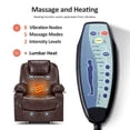 thumbnail image 3 of MCombo Electric Power Lift Recliner Chair with Vibration and Heat for Elderly, Faux Leather, Dark Brown, 3 of 12