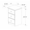 thumbnail image 5 of 100% Solid Wood 3-Drawer Night Stand 5522 by Palace Imports, Mahogany, 5 of 7