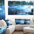 thumbnail image 1 of Beautiful Blue River in Forest - Oversized Landscape Canvas Art, 1 of 3