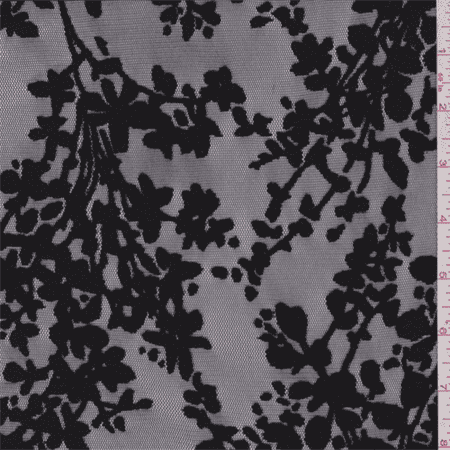 fabric tulle flocked floral yard amazon