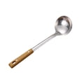 thumbnail image 3 of Cuchara ranurada de acero inoxidable, herramienta de cocina, espátula de metal, utensilio de fácil limpieza cuchara sopera, 3 of 7