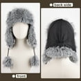 thumbnail image 3 of REDESS Trapper Hat for Women Winter Warm with Ear Flaps Ski Hunting Hat Black, 3 of 6