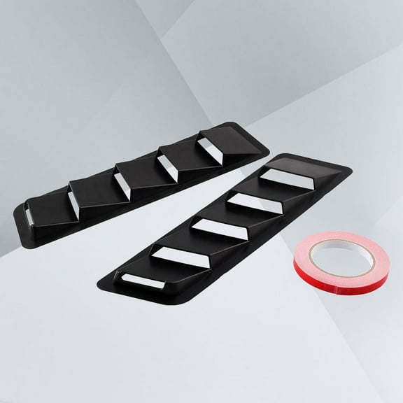 Raindrops 1 Pair Automotive Hood Scoops with Black ABS Material for Car Modification Enthusiasts 17.3x5.1x2.6in