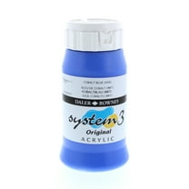 Daler-Rowney Original System 3 Acrylic, 500ml Bottle, Cobalt Blue