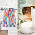 thumbnail image 7 of Yayeee 100% Cotton Hand Towels for Bathroom 16" x 28" Soft Absorbent Kitchen Towel, Blue Colorful Circles, 7 of 7