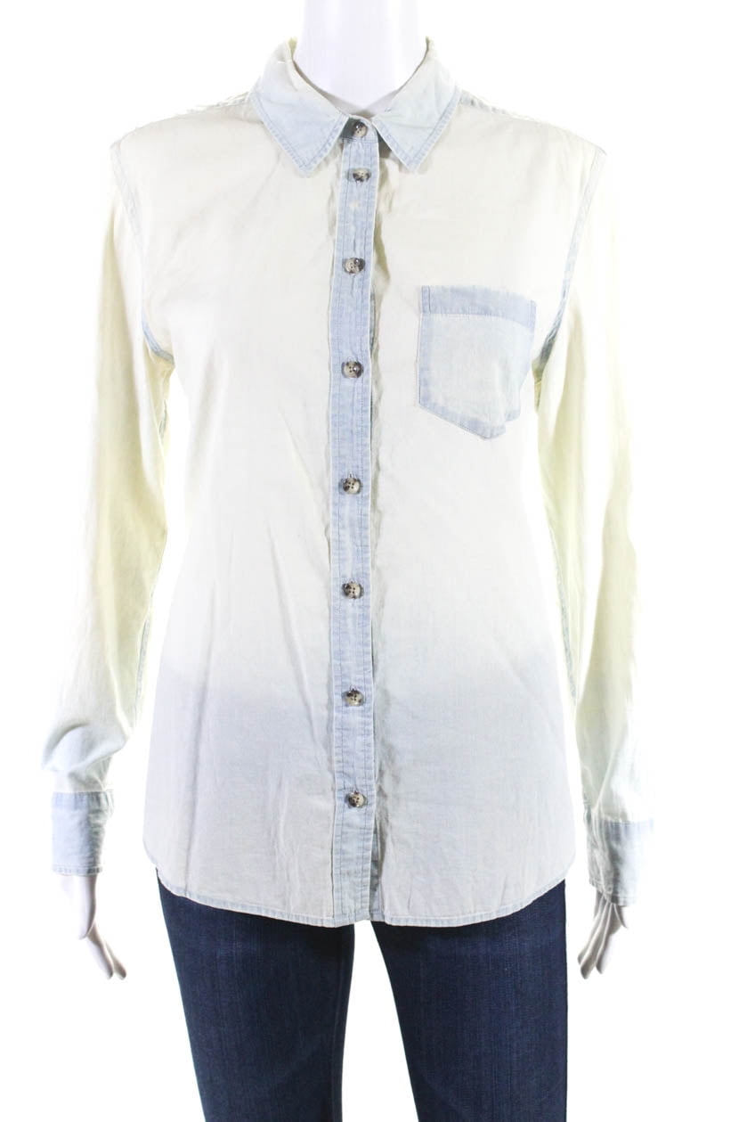 Equipment Femme Yellow Petite Small Button Up Madagascar Ubuy