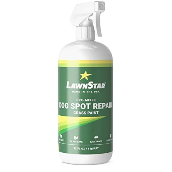 Pintura para Césped LawnStar 946 ml Reparación de Manchas de Perro Premezclada