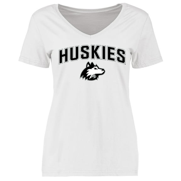 Women's White Northern Illinois Huskies Proud Mascot T-Shirt