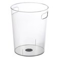 thumbnail image 2 of Transparent Ice Pail Storage Bucket Garbage Can Transparent Trash Can Desktop Storage Bucket PET Plastic Waste Basket Clear Bucket Kitchen Living Room Ice Pail, 2 of 2