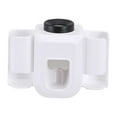 thumbnail image 1 of Toothbrush Holder Wall Mounted Toothpaste Dispenser Dustproof Cover Toothpastes Children Gift Squeezer Home Apartment Children White, 1 of 9
