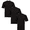 Black Bundle, variant on Workwear Men's Short Sleeve Work Pocket T-Shirt, 3-Pack, Size S-5XL and LT-4XLT