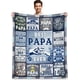 thumbnail image 1 of LHSHID Funny Papa Gifts from Granddaughter Grandson Best Gifts for Papa Best Papa Ever Gifts Papa Birthday Gifts from Grandkids to My Papa Grandpa Gifts for Christmas Great Papa Blanket Gifts 50x60in, 1 of 6