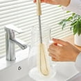 thumbnail image 2 of CHENGSI for Long Handle Bottle Brush Set Kitchen Cleaning Tools for Cups Teapots Sports Bottles Vases 4 Sizes Wood Handle Nylon Bristles Scrubber, 2 of 9