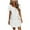 X01-White, variant on Fartey Casual Dresses for Women Polka Dot Short Sleeve V Neck Drawstring Waist Mini Dress Summer Tshirt Dress with Pockets Navy 2XL