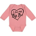 thumbnail image 3 of Inktastic I Love My Big Bro in Black Chalk Heart Boys or Girls Long Sleeve Baby Bodysuit, 3 of 5