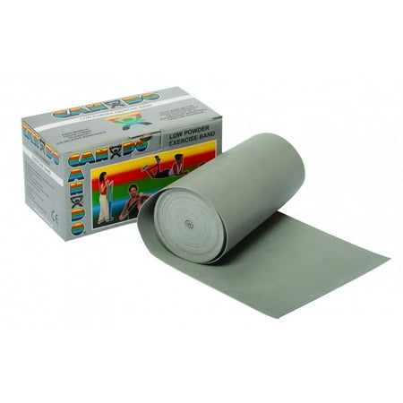 CanDo Low Powder Exercise Band, 6 yd Roll