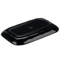 thumbnail image 3 of G.E.T. Rustic Plastic Rectangular Dinner / Serving Platter, 12" x 7.5", Blue (Set of 12), 3 of 3