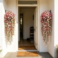 thumbnail image 6 of Rattan Basket Artificial Bougainvillea Wall Hangings, Full Bloom Silk Flower Suspended Ornament for Wedding Hall Ceiling, Interior Wall and Indoor Wedding Venue Space Styling Decoration, 6 of 6