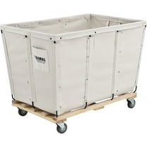 Global Industrial 20 Bushel, Canvas Basket Bulk Truck, Unassembled, 48"L x 32"W x 36"H