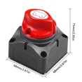 thumbnail image 4 of Speravity 12V-60V 100A-300A Car Auto RV Marine Boat Selector de Aislador Desconexión R7otary Switch Cut Bombillas para automóviles, 4 of 6