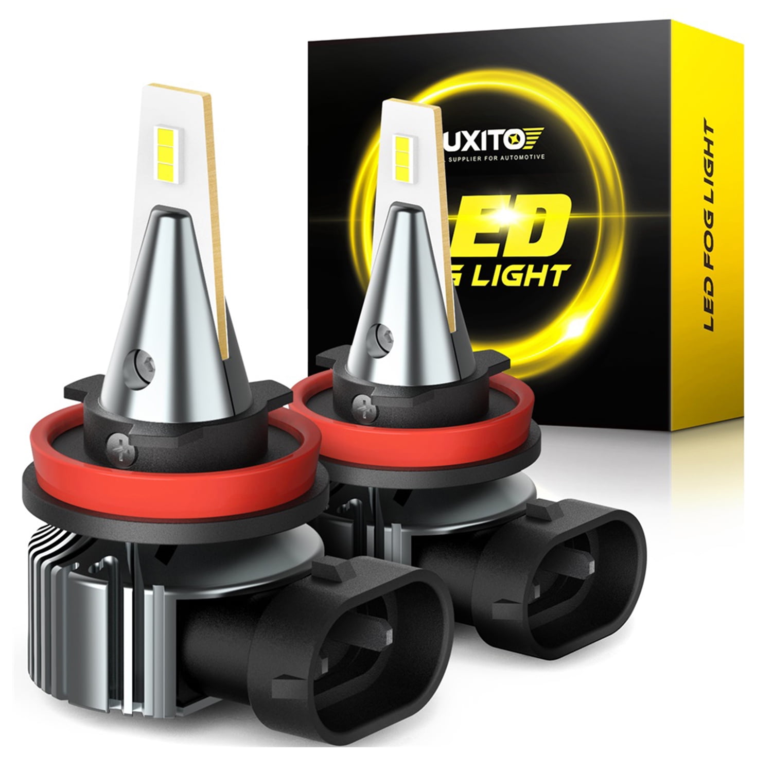 AUXITO H11(H8, H16) LED Fog Light Bulbs with CSP LED Chips 6500K Lamps for Fog Lights or Daytime Running Lights DRL, Pack of 2 - Walmart.com