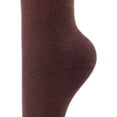 thumbnail image 4 of Lian LifeStyle Women's 1 Pair Over Knee High Thigh High Cotton Boot Socks Size 6-9Coffee J1022-1p1c3, 4 of 4