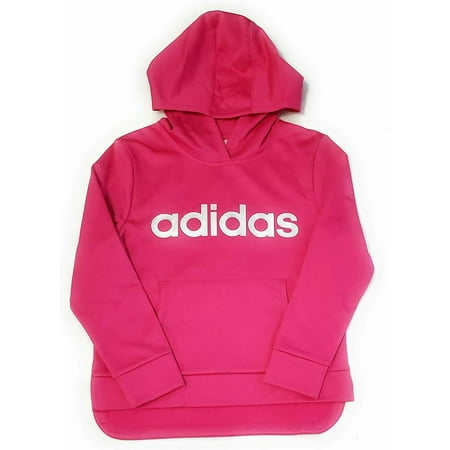 Adidas Womens Essentials Linear Hoodie Size Medium GP8734 Hot Pink