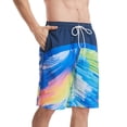 thumbnail image 1 of Pantalones de playa de secado rápido de verano para hombre, pantalones de baño de cinco puntos, pantalones cortos casuales grandes con impresión 3D, 1 of 6