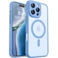 thumbnail image 1 of Magnetic Case for iPhone 16 Pro Max with Full Camera Protection [Compatible with Magsafe] [Translucent Matte] Protective Phone Case, Hot Pink, 1 of 5