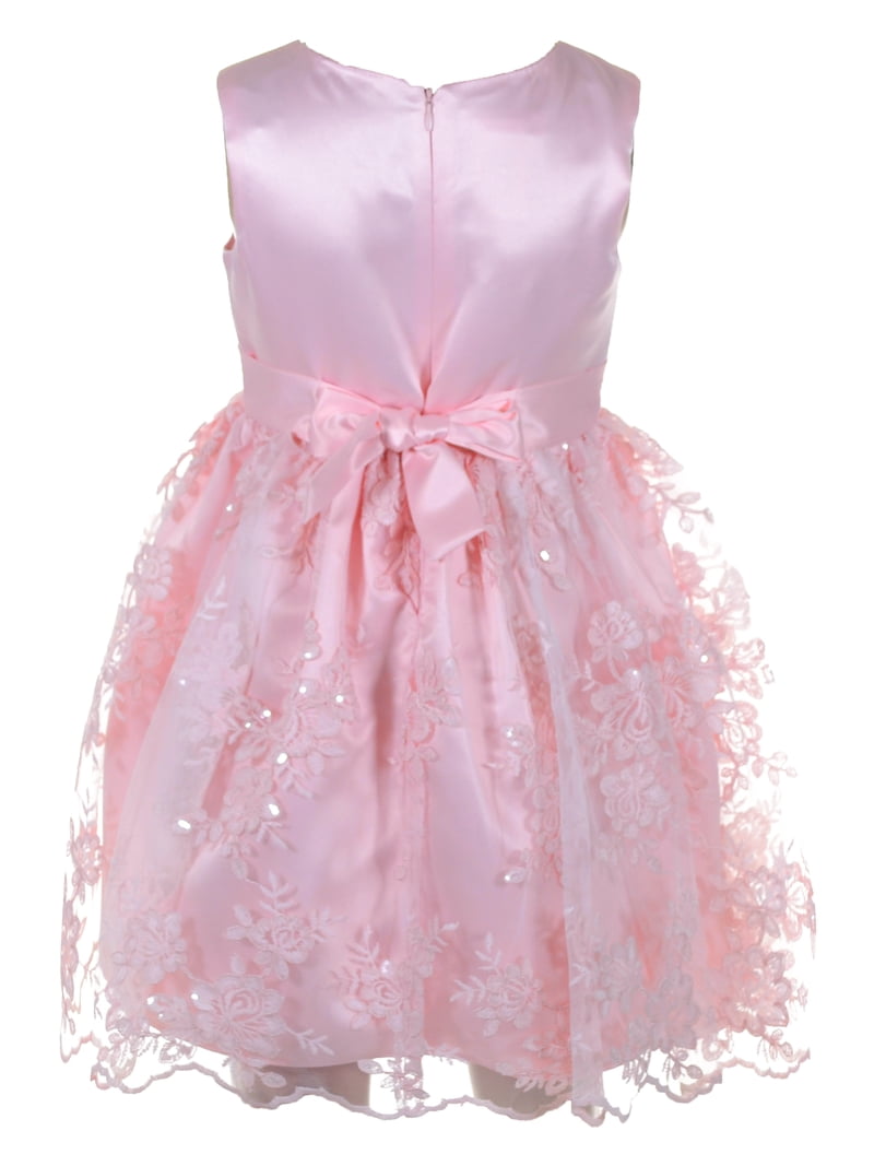 bonnie jean pink and white dress NWT Bonnie Jean Gracious Kate White Dress Pink Sash sz 7 10