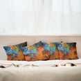 thumbnail image 7 of Ambesonne Colorful Throw Pillow Cover 4 Pack, Watercolor Brush Strokes, 16", Multicolor, 7 of 7
