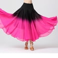 thumbnail image 2 of PMUYBHF Robe de Danse Performance Demi-Jupe Dégradé Robe de Danse Moderne Jupe Longue de Danse 3563 m, 2 of 5