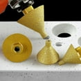 thumbnail image 3 of Diamond Beveling Chamfer Bits Diamond Countersink Drill Bit for Existing Holes Enlarging Shaping Trimming in Tile Marble Glass Granite Ceramic, 3 of 6