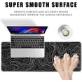 thumbnail image 2 of Topographic Contour Gaming Mouse Pad，Large XL Mouse Pad Big Mouse mat,Long Computer Keyboard with 3mm Non-Slip Base and Stitched Edge for Gaming Home Office Work，31.5x11.8in, 2 of 6