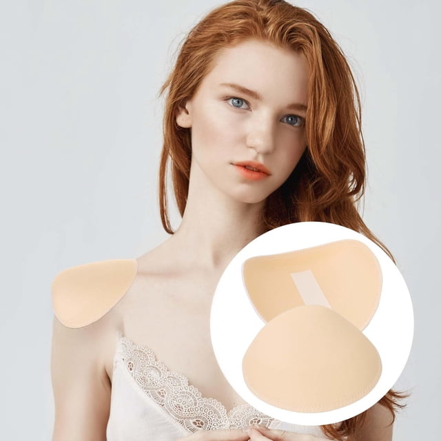 Set-In Shoulder Pads, Breathable Sponge Enhancer, Improve Posture for Sloping Shoulders, Adhesive and Sew-In Application, for Blazers, Suits, Coats, T-Shirts