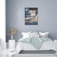 thumbnail image 5 of White Horse Wall Art Starry Night Beach Pictures wall Decor Abstract Horse Oil Painting Canvas Prints Modern Coastal Artwork Decorations Framed for Bathroon Living Room Bedroom Office 12 x 16 inch, 5 of 5