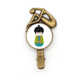 thumbnail image 1 of Verde Kimono Doll Art Japón Broche broche broche broche Metal retro, 1 of 3