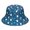 Blue Christmas Santa and Snowflake Pattern, variant on Blue Christmas Snowflake Pattern Bucket Hat, Travel Foldable Hat with Wide Brim & Breathable Fabric, Polyester Twill Gifts for Unisex Men Women